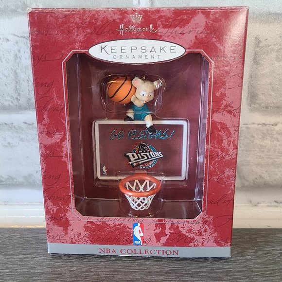 Vintage Hallmark 1998 NBA Collection Pistons Basketball Keepsake - Picture 3 of 6